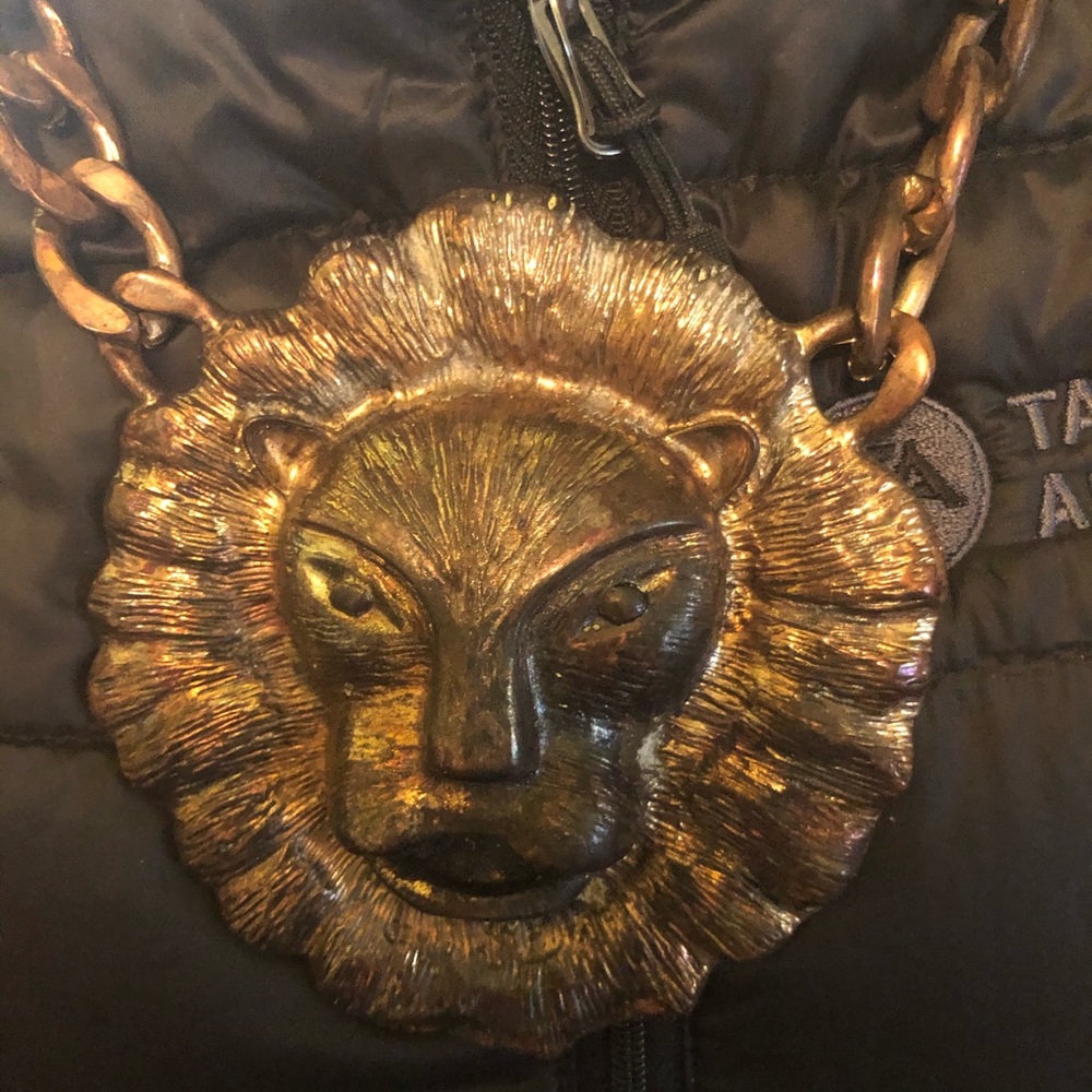 Lion face vintage massive unique necklace Eyecatching Heavy Piece WOW Statement